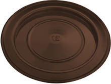 Rosoni smaltati marron cm.10